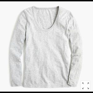 NWT J.Crew Vintage Cotton Long Sleeve T-Shirt, L